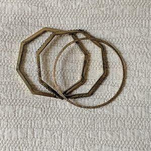 Gold bangle bracelets